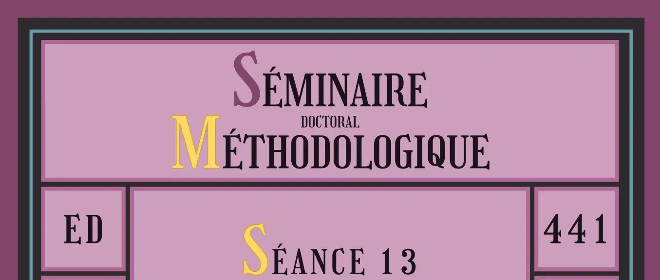 Séminaire doctoral séance n° 13